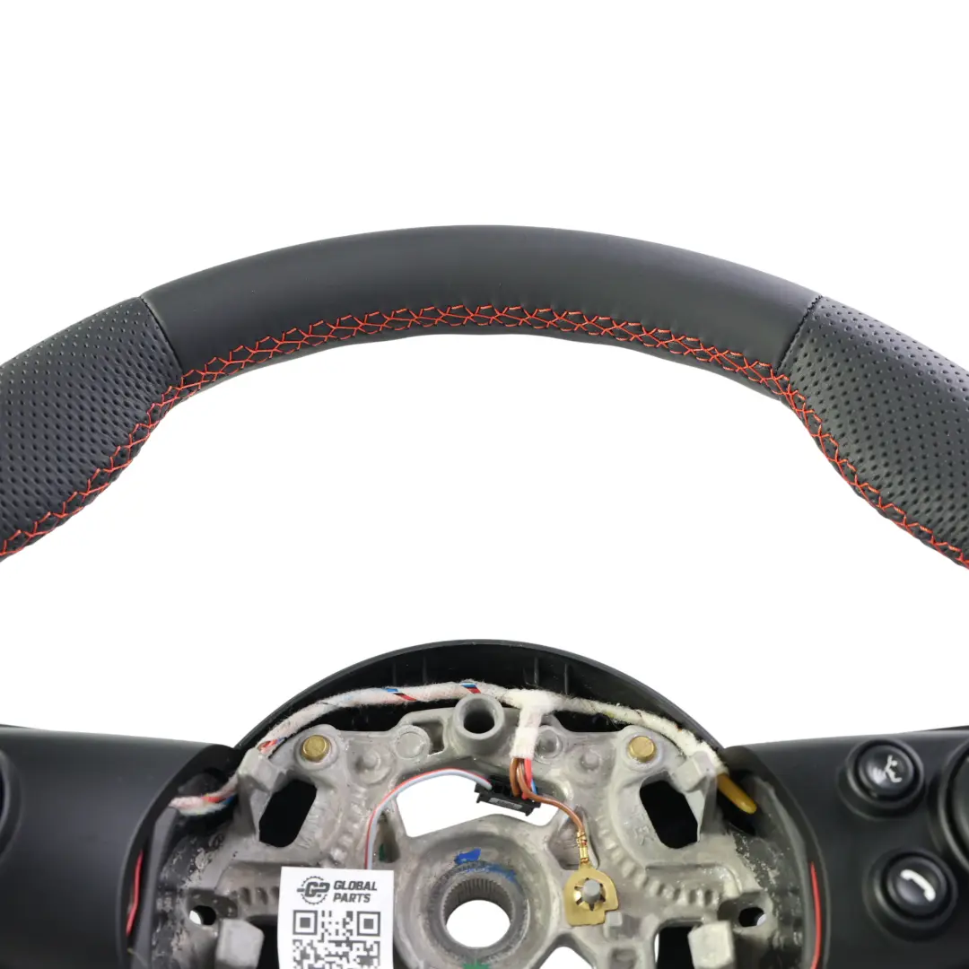 Mini Cooper F54 F55 F56 F60 NEW Black Leather Sport Steering Wheel Red Thread - SKU 6996047-3 - Part number 6996047