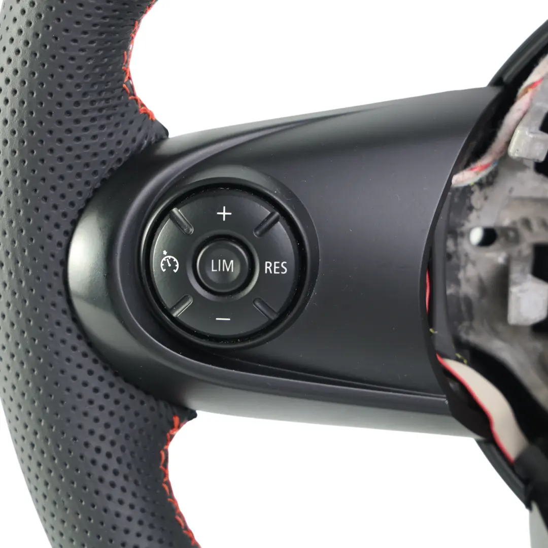 Mini Cooper F54 F55 F56 F60 NEW Black Leather Sport Steering Wheel Red Thread - SKU 6996047-3 - Part number 6996047