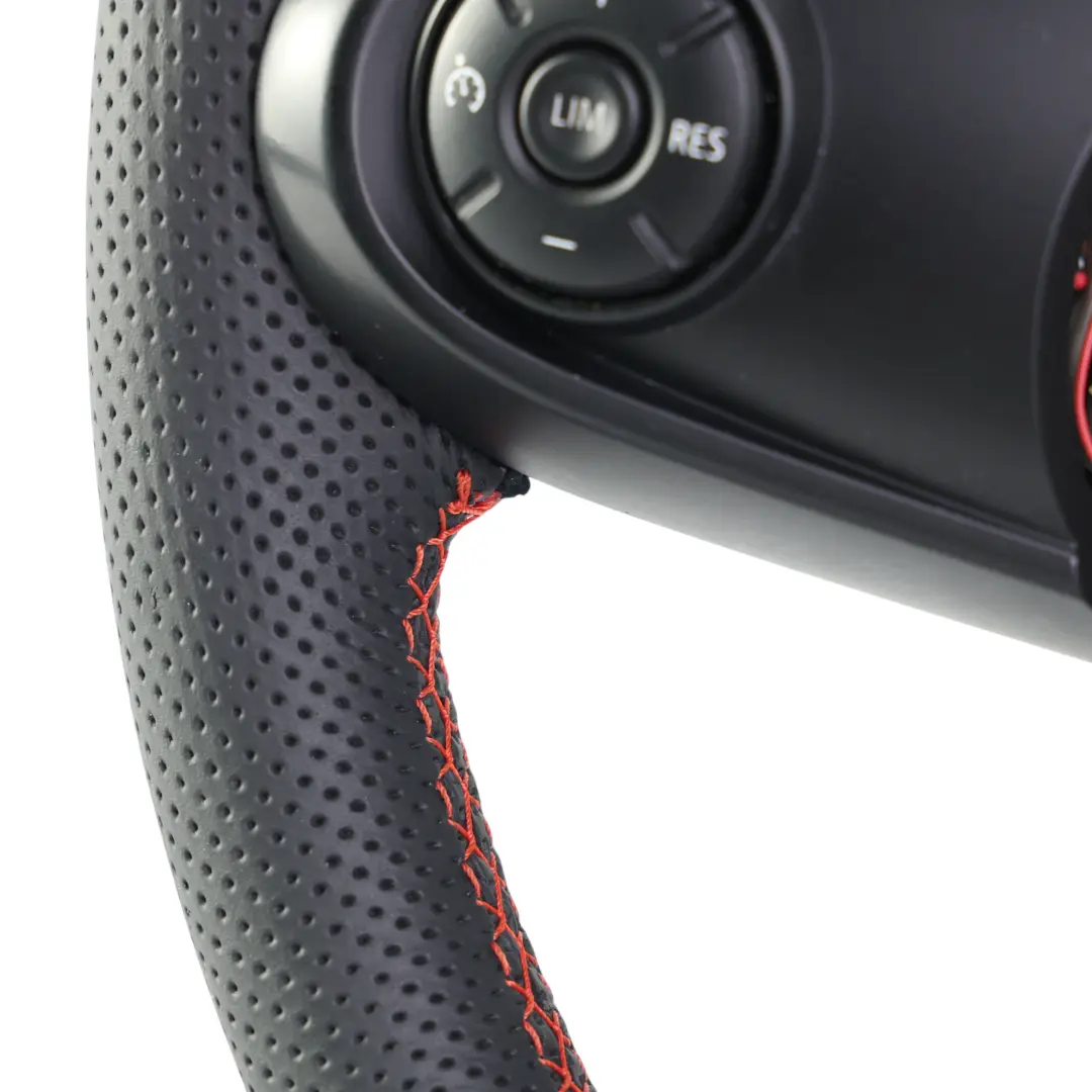Leather Sport Steering Wheel Red Thread to Mini Cooper F54 F55 F56 F60 NEW Black with Part number 6996047 Mini Cooper F54 F55 F56 F60 NEW Black Leather Sport Steering Wheel Red Thread - SKU 6996047-3 - Part number 6996047