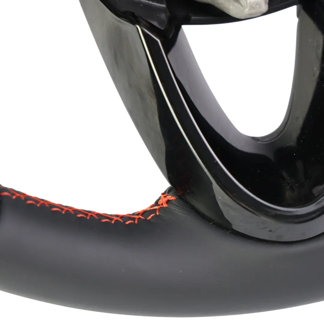 Mini Cooper F54 F55 F56 F60 NEW Black Leather Sport Steering Wheel Red Thread - SKU 6996047-3 - Part number 6996047