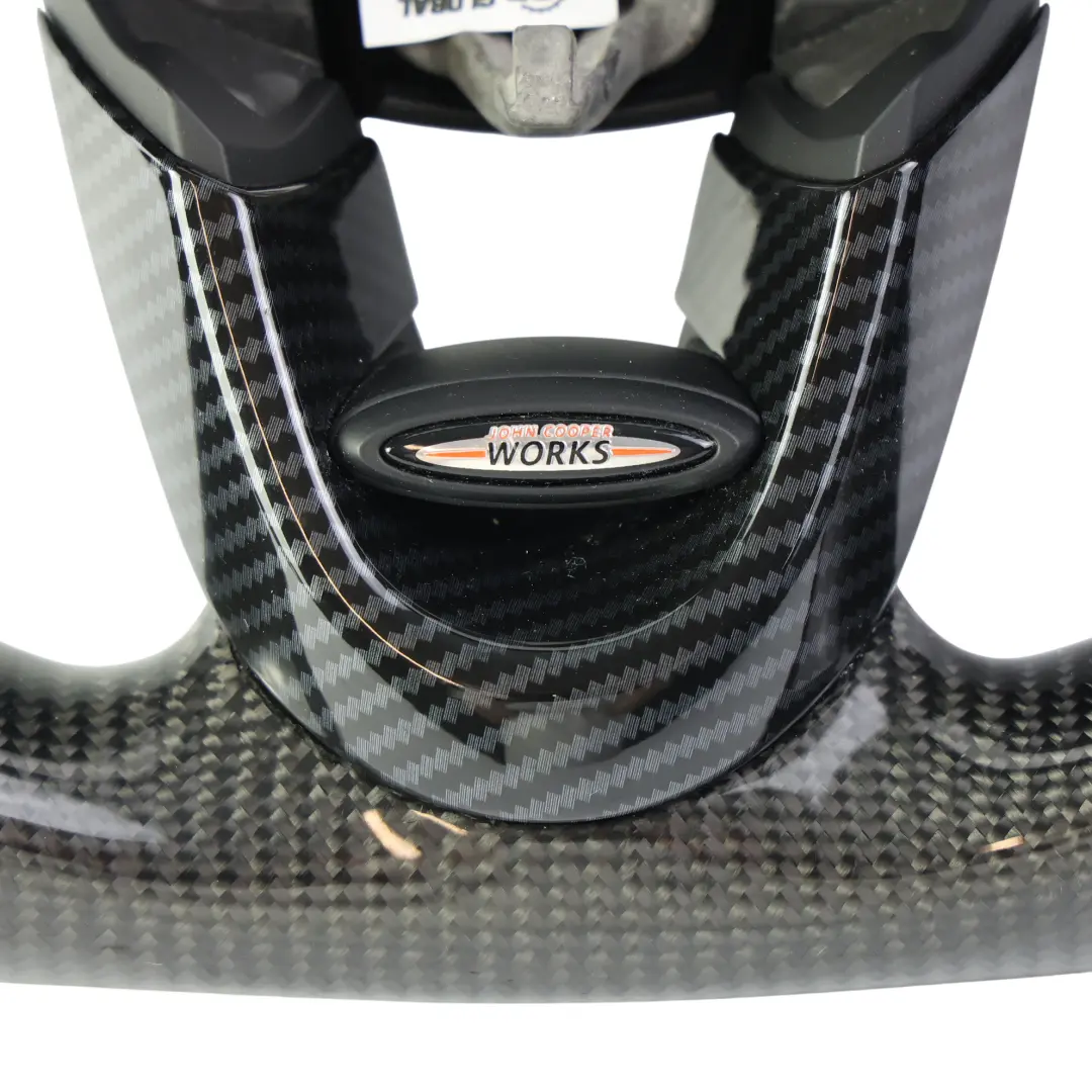 Mini Cooper S JCW F56 Steering Wheel Carbon Alcantara Flat Bottom Paddle Shift - SKU 6996049-3 - Part number 6996049