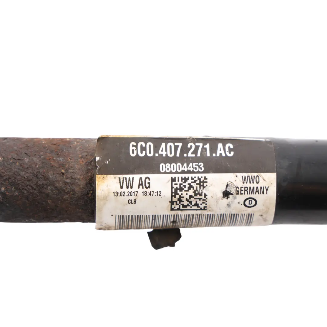 Audi A1 8X VW Polo Mk5 Skoda Fabia MK3 Front Drive Shaft Left N/S - SKU 6C0407271AC - Part number 6C0407271AC