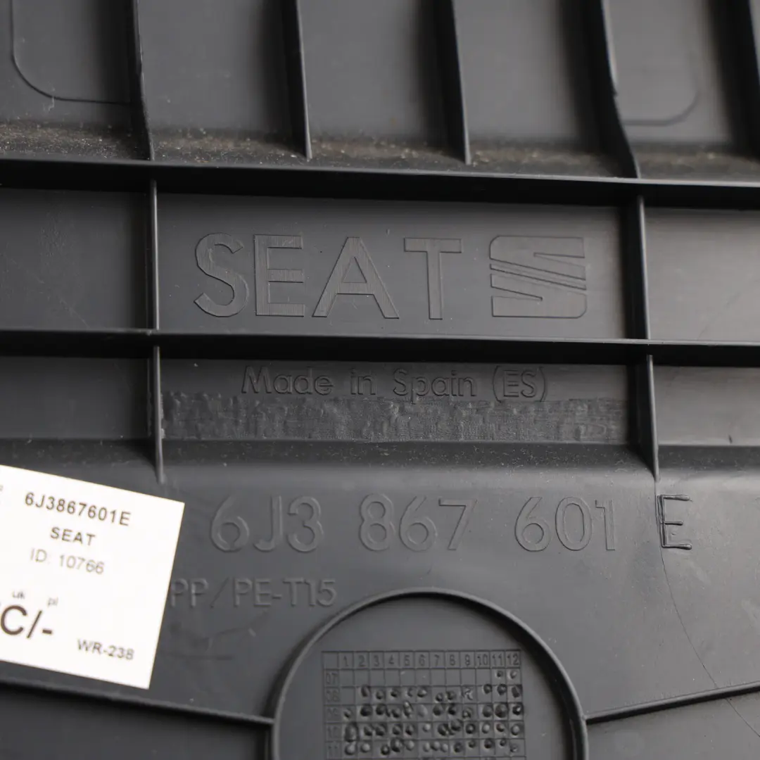 Mk4 6j 3D Rear Tilgate Boot Trunk Trim Cover Panel Black to Seat Ibiza with Part number 6J3867601E Seat Ibiza Mk4 6j 3D Rear Tilgate Boot Trunk Trim Cover Panel Black - SKU 6J3867601E - Part number 6J3867601E