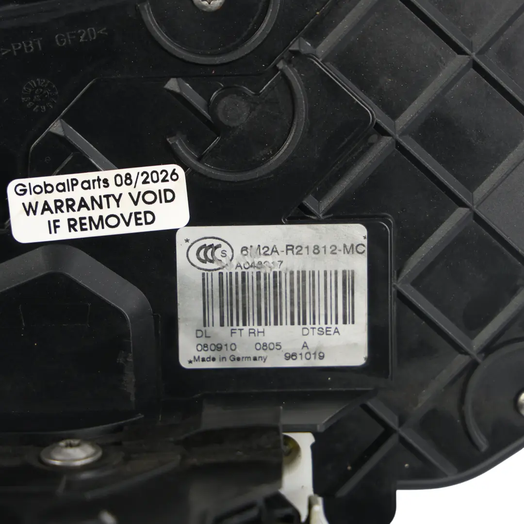 Ford Mondeo Mk4 Front Door Lock Latch Mechanism Keyless Right O/S 6M2A-R21812-MC - SKU RHD-6M2A-R21812-MC-1 - Part number 6M2AR21812MC