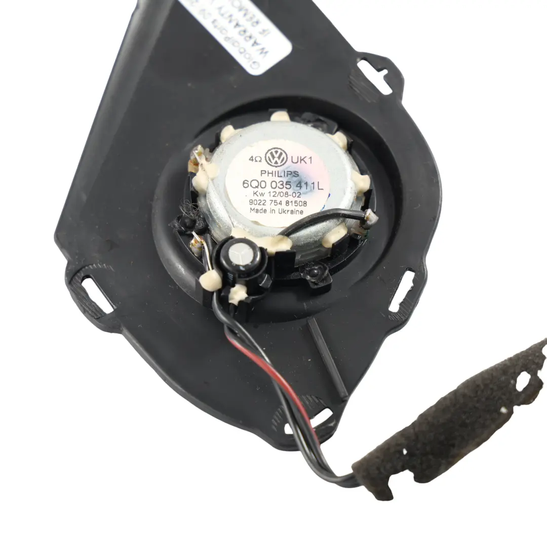 Volkswagen Polo 9N Tweeter Audio Altavoz Pilar A Delantero Izquierdo - SKU 6Q0035411L - Número de pieza 6Q0035411L