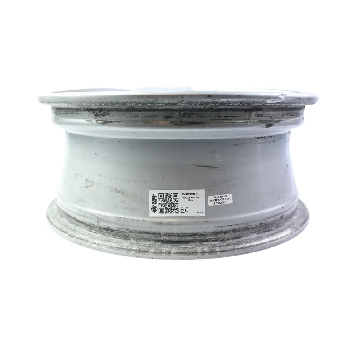 Volkswagen Polo MK4 Srebrna Felga Aluminiowa 15" 6J ET:43 - SKU 6Q0601025R-1 - Numer Części 6Q0601025R