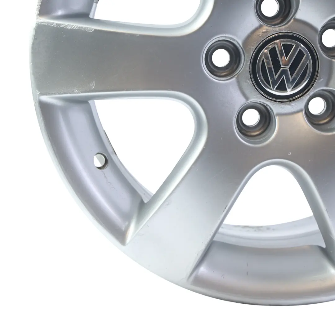 Volkswagen Polo MK4 Srebrna Felga Aluminiowa 15" 6J ET:43 - SKU 6Q0601025R-1 - Numer Części 6Q0601025R