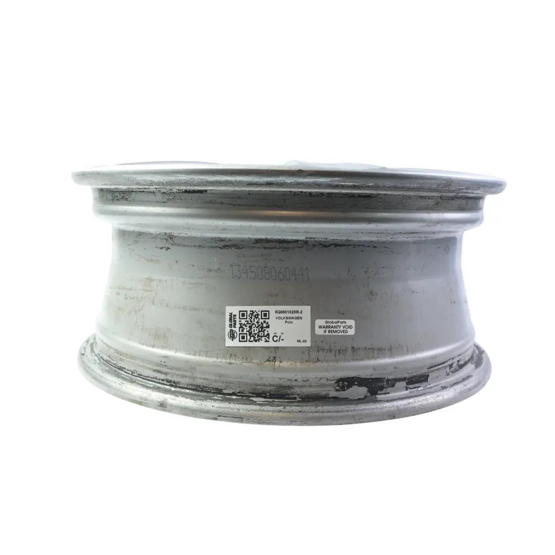 Volkswagen Polo MK4 Srebrna Felga Aluminiowa 15" 6J ET:43 - SKU 6Q0601025R-2 - Numer Części 6Q0601025R