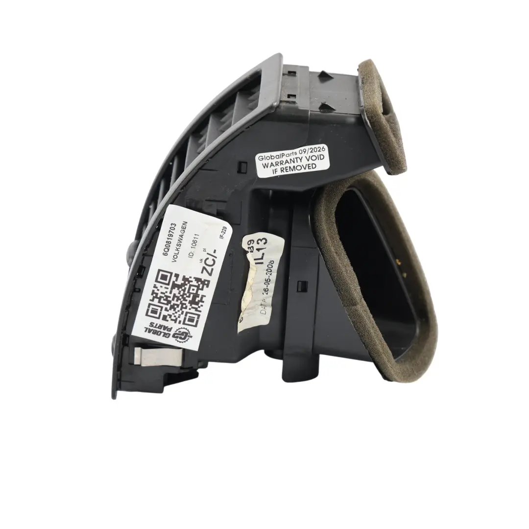 Mk4 Dashboard Air Vent Channel Front Left N/S to Volkswagen Polo 9N with Part number 6Q0819703 Volkswagen Polo 9N Mk4 Dashboard Air Vent Channel Front Left N/S - SKU 6Q0819703 - Part number 6Q0819703