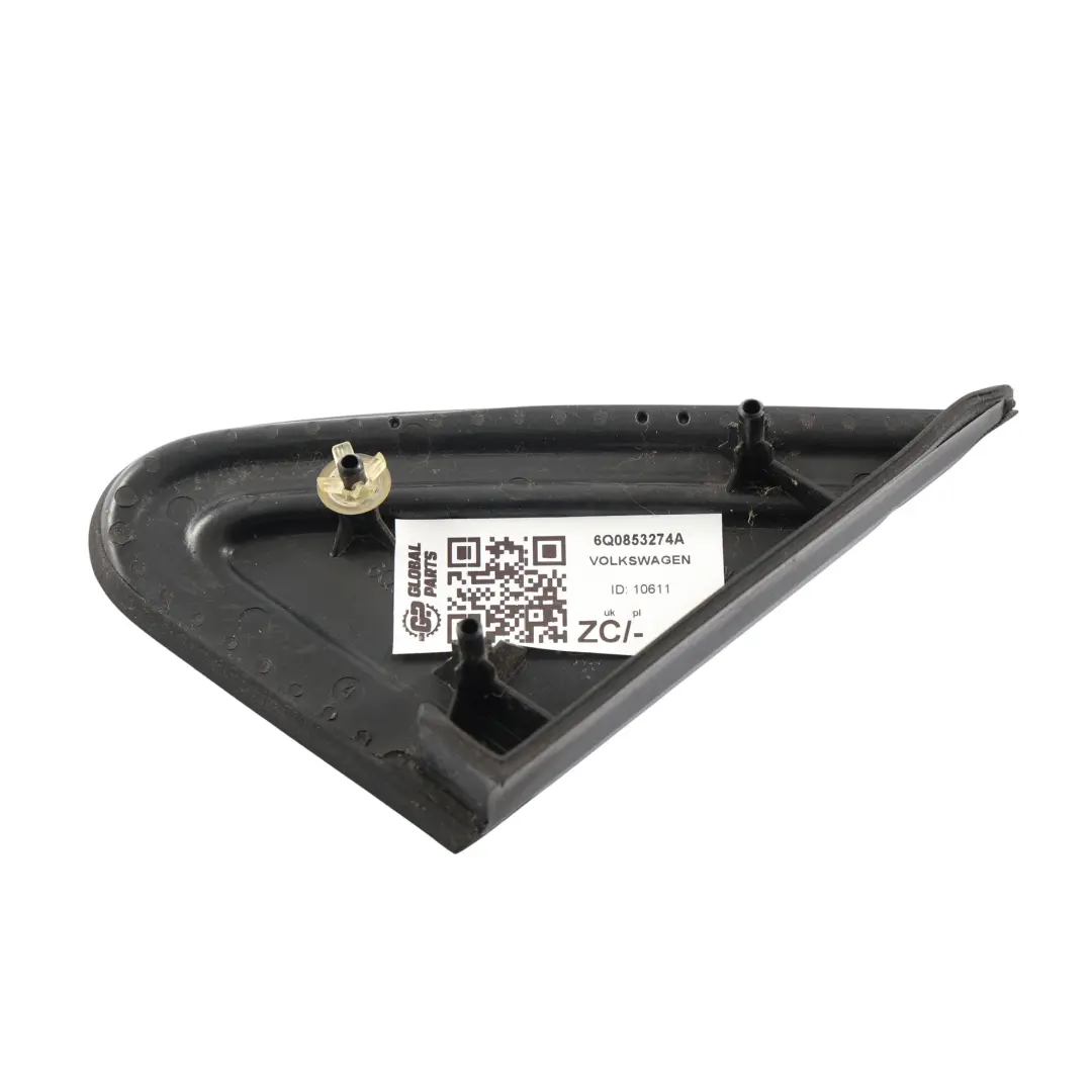 Volkswagen Polo MK4 Trim Triangolo Specchietto Anteriore Destro - SKU 6Q0853274A - Numero di parte 6Q0853274A