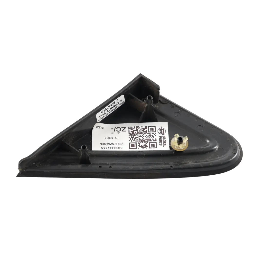 Volkswagen Polo MK4 Trim Triangolo Specchietto Anteriore Destro - SKU 6Q0853274A - Numero di parte 6Q0853274A