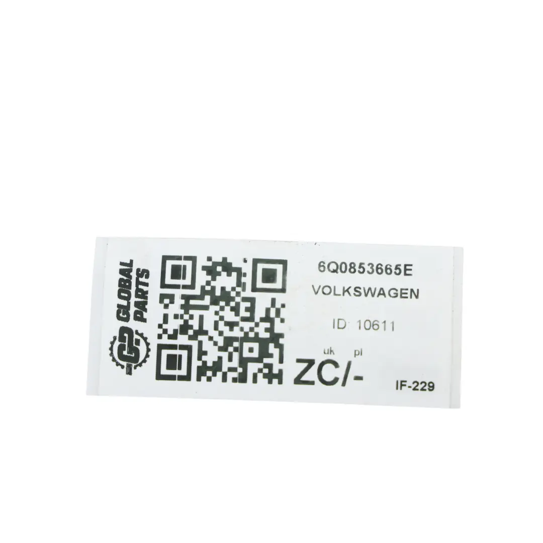 Volkswagen Polo 9N Nebelscheinwerfer Gitter Stoßstange Vorne Links - SKU 6Q0853665E - Teilenummer 6Q0853665E