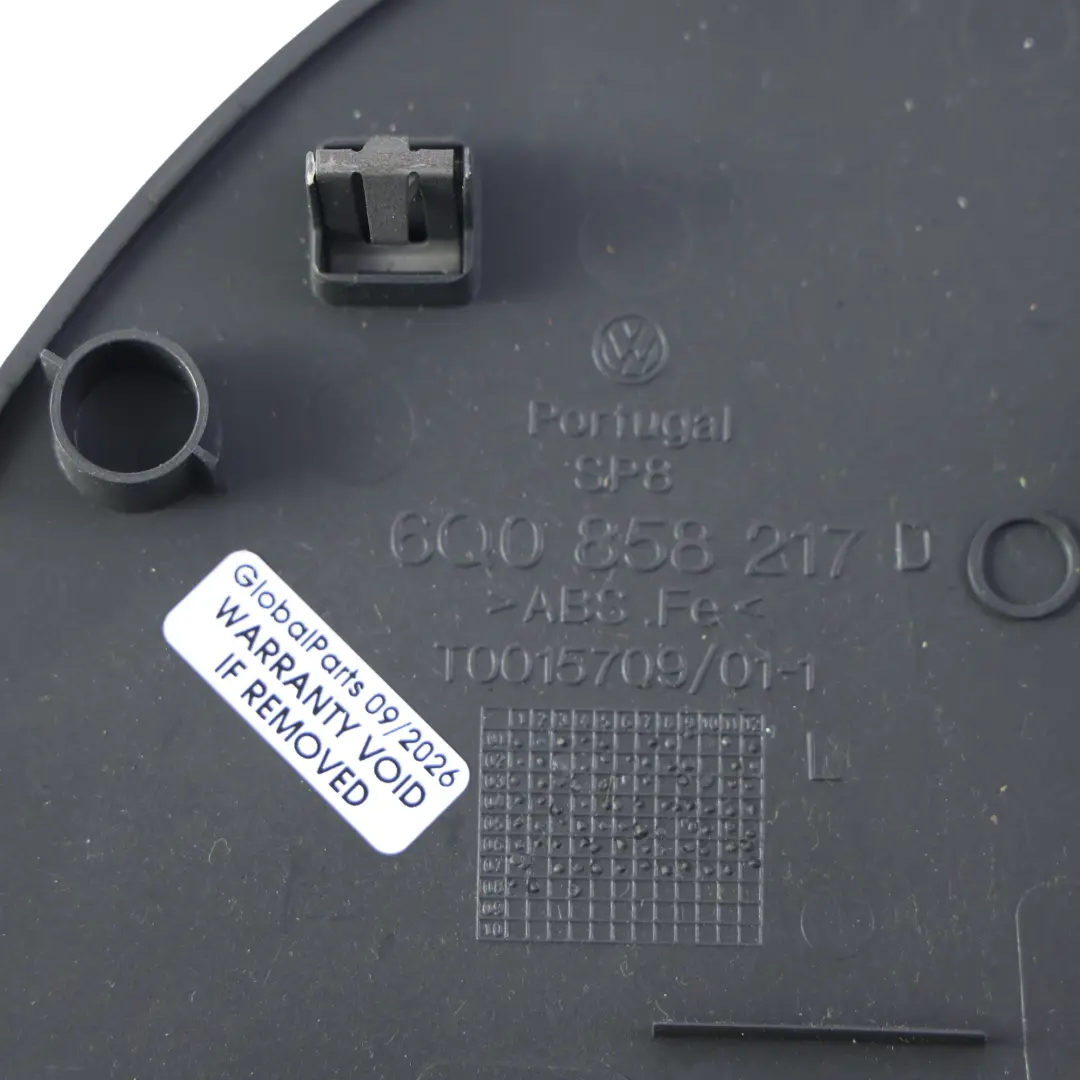 Volkswagen Polo 9N Dashboard End Cap Trim Cover Left N/S Grey - SKU 6Q0858217D - Part number 6Q0858217D
