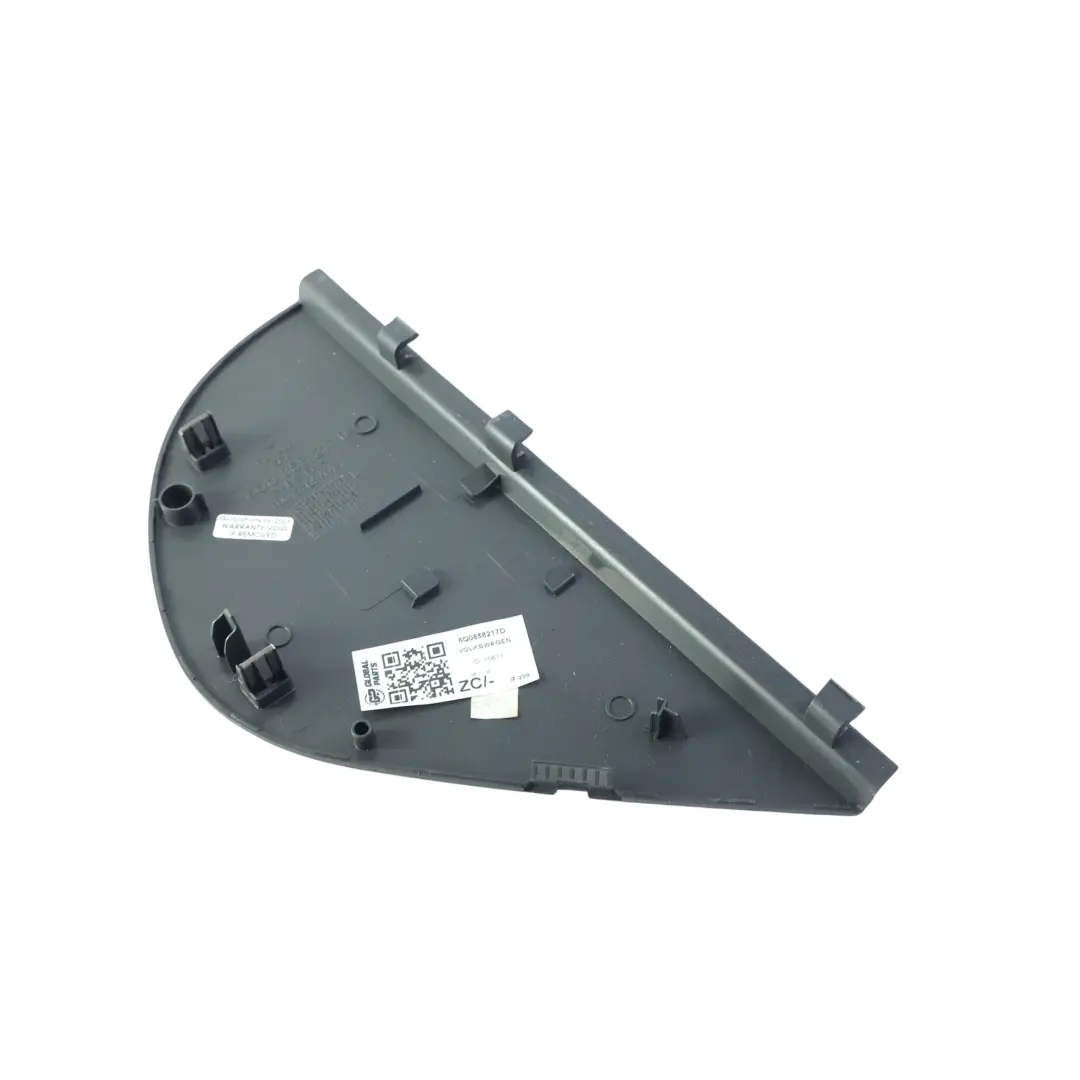 Dashboard End Cap Trim Cover Left N/S Grey to Volkswagen Polo 9N with Part number 6Q0858217D Volkswagen Polo 9N Dashboard End Cap Trim Cover Left N/S Grey - SKU 6Q0858217D - Part number 6Q0858217D