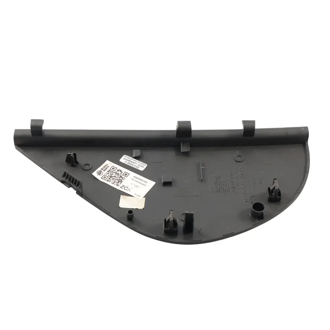 Mk4 9N Dashboard End Trim Panel Cover Right O/S to Volkswagen Polo with Part number 6Q0858218D Volkswagen Polo Mk4 9N Dashboard End Trim Panel Cover Right O/S - SKU 6Q0858218D - Part number 6Q0858218D