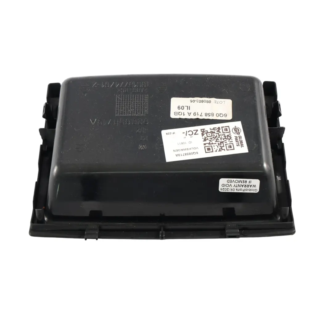 Volkswagen Polo Mk4 9N Dashboard Centre Storage Compartment Tray - SKU 6Q0858719A - Part number 6Q0858719A