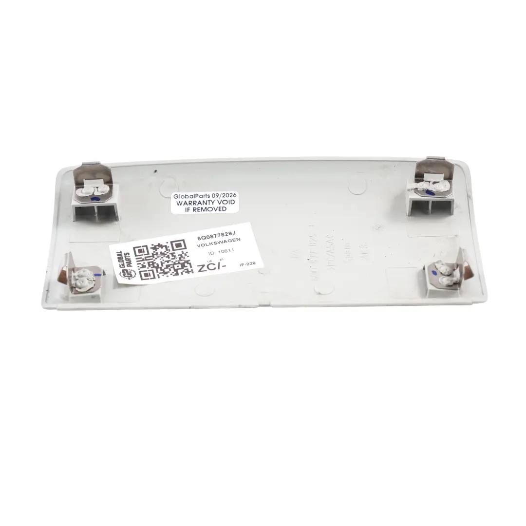 Volkswagen Polo Mk4 Osłona Zaślepka Podsufitki Szara - SKU 6Q0877829J - Numer Części 6Q0877829J