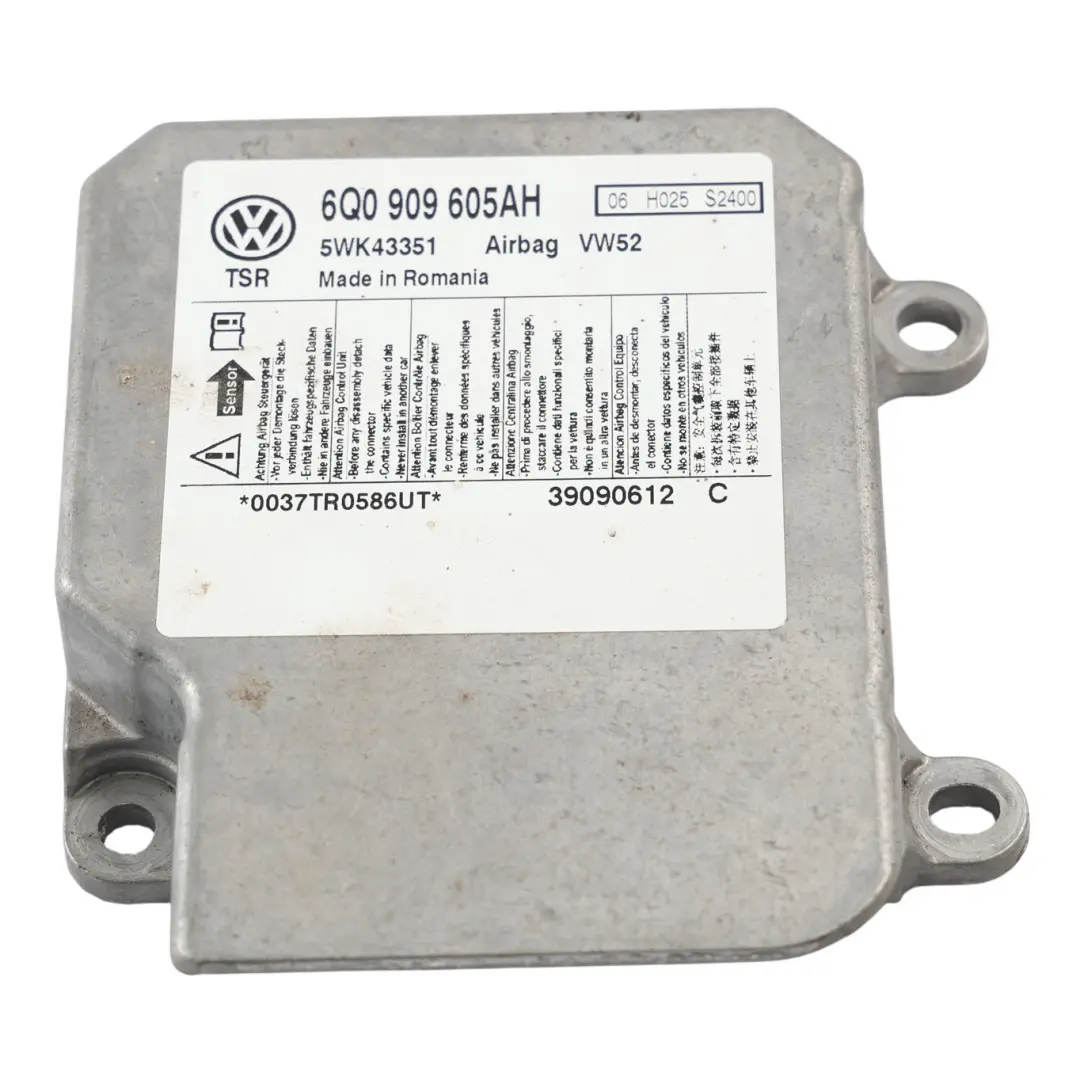 2K Modulo Aria Centralina Sensore ECU per Volkswagen Caddy con numero di parte 6Q0909605AH Volkswagen Caddy 2K Modulo Aria Centralina Sensore ECU - SKU 6Q0909605AH - Numero di parte 6Q0909605AH