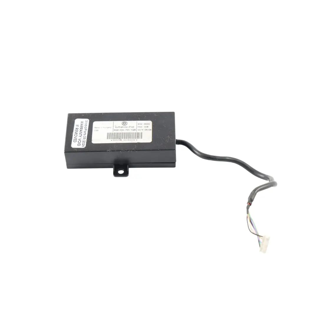 Mk4 iPod Interface Unit Connection Box Module to Volkswagen Polo 9N with Part number 6Q2035705 Volkswagen Polo 9N Mk4 iPod Interface Unit Connection Box Module - SKU RHD-6Q2035705 - Part number 6Q2035705
