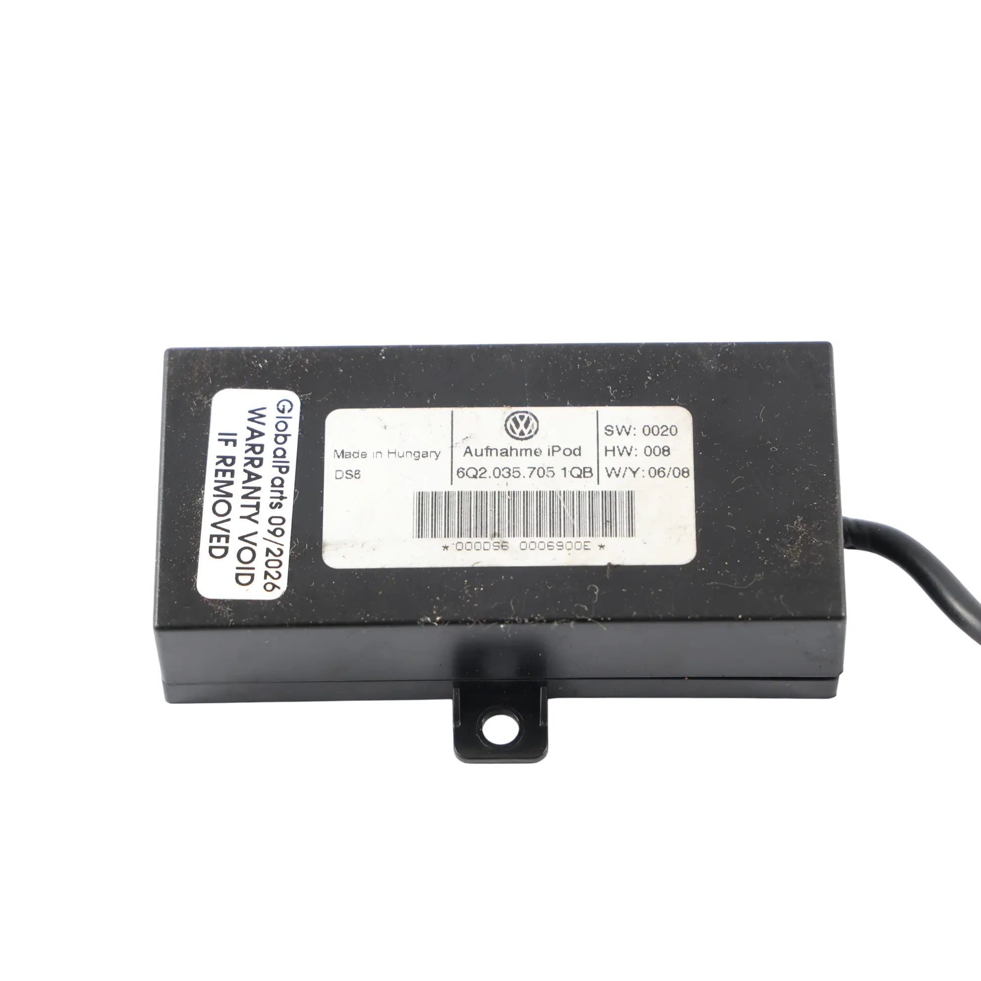Volkswagen Polo 9N Mk4 iPod Interface Unit Connection Box Module 6Q2035705