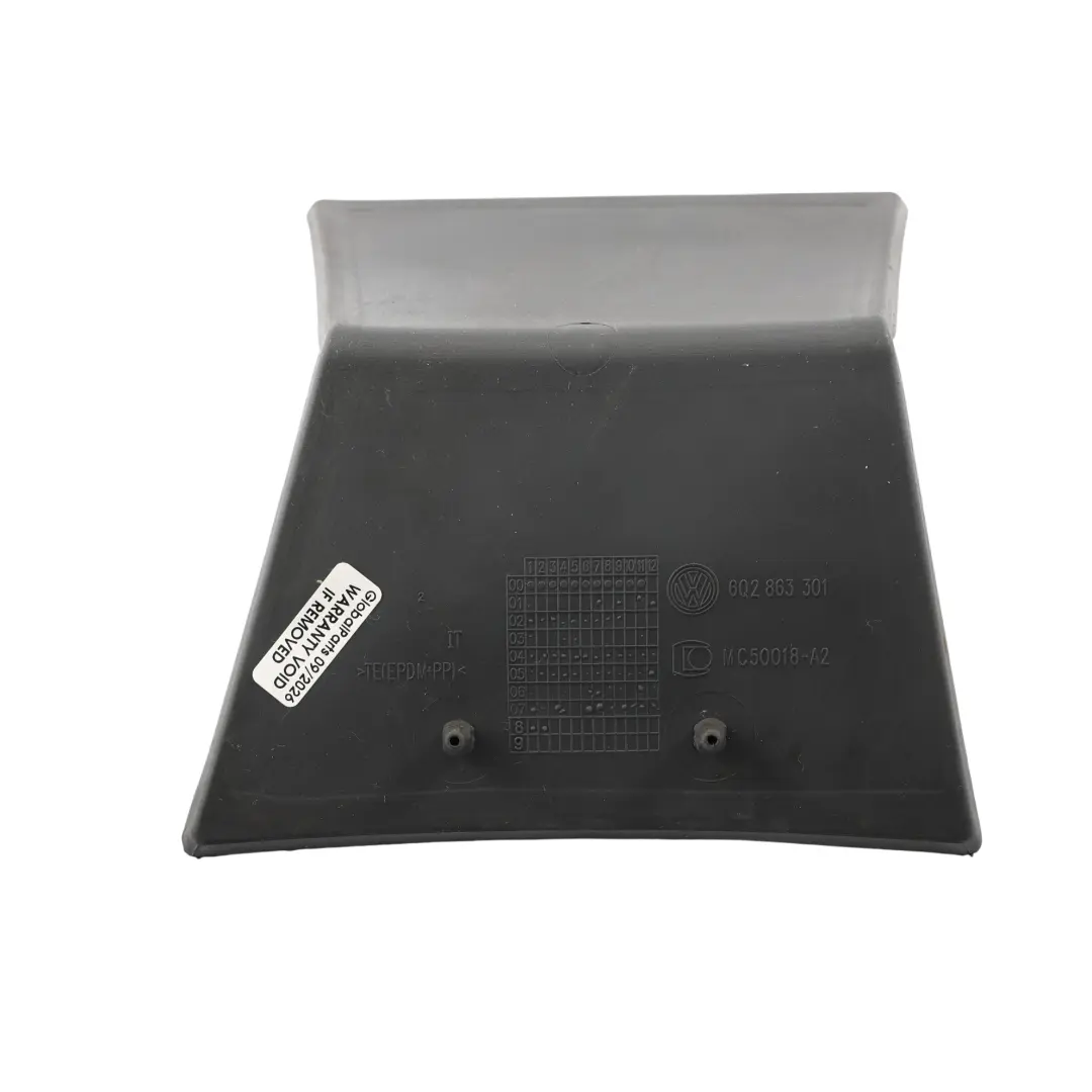 Volkswagen Polo 9N Centre Console Rubber Mat Insert Panel - SKU RHD-6Q2863301 - Part number 6Q2863301