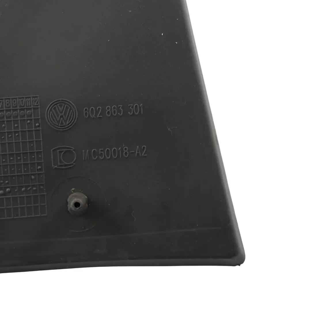 Volkswagen Polo 9N Centre Console Rubber Mat Insert Panel - SKU RHD-6Q2863301 - Part number 6Q2863301