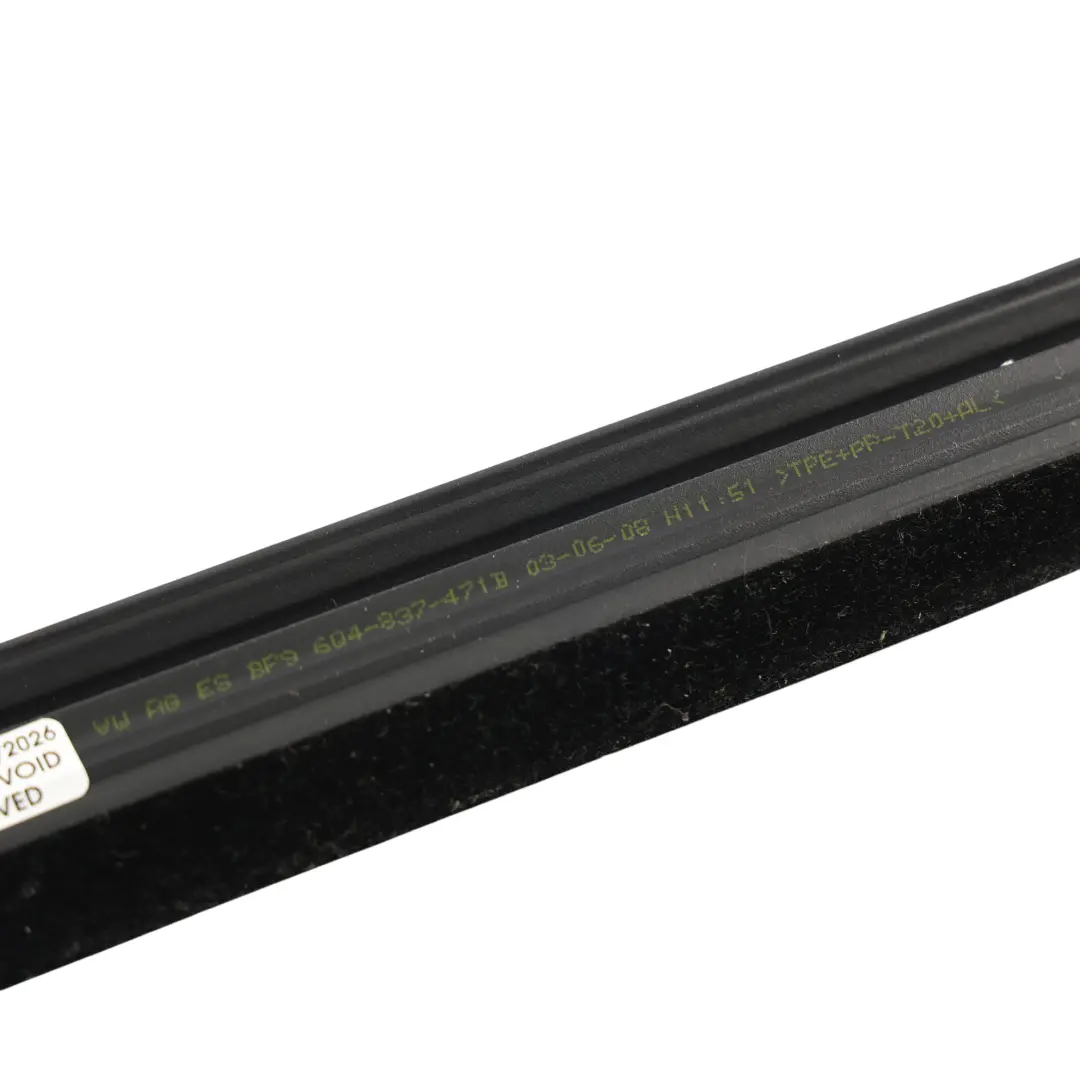 Volkswagen Polo Mk4 Door Window Weatherstrip Sealing Front Left N/S - SKU 6Q4837471B - Part number 6Q4837471B