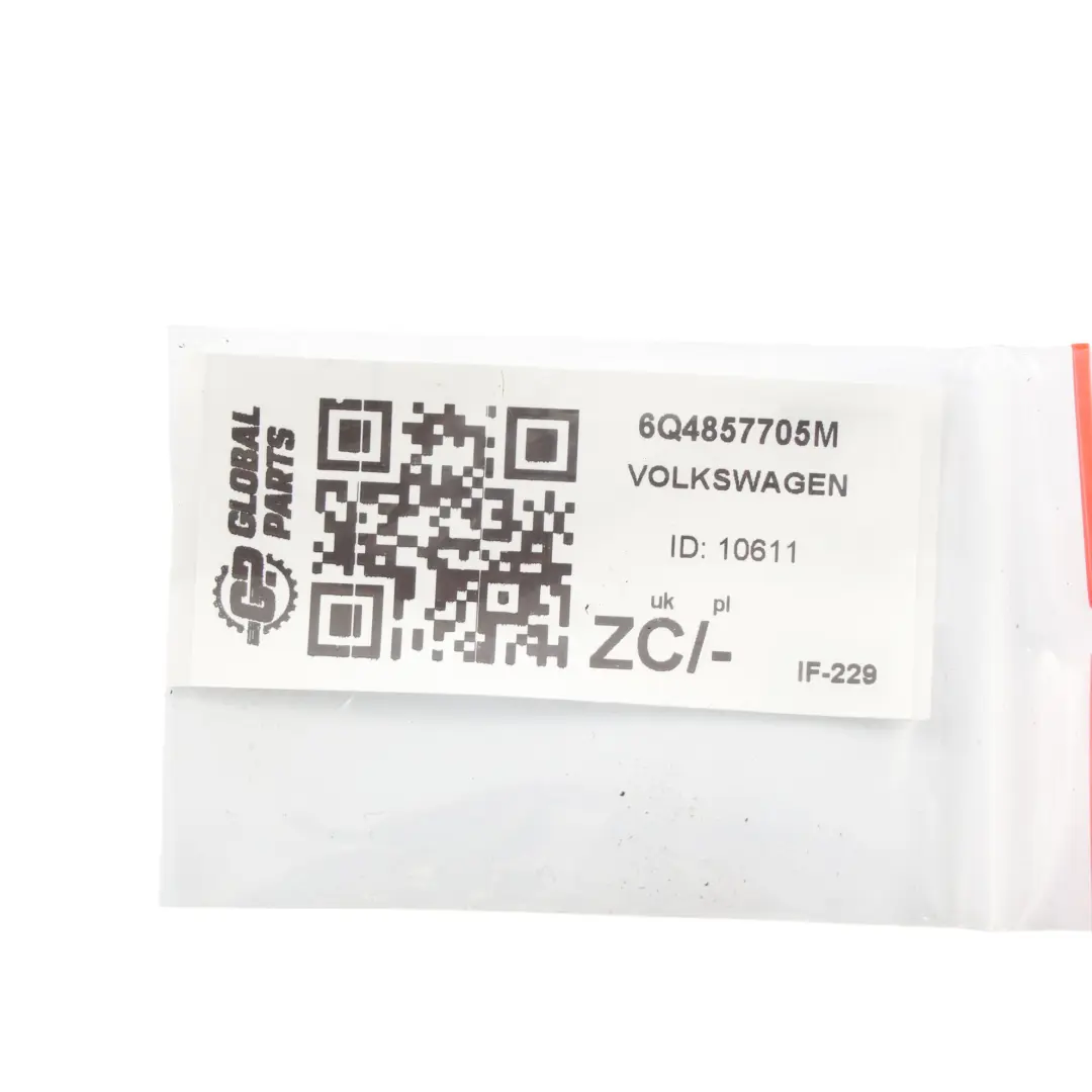 Volkswagen Polo Mk4 Pas Bezpieczeństwa Przedni Lewy Czarny - SKU 6Q4857705M - Numer Części 6Q4857705M