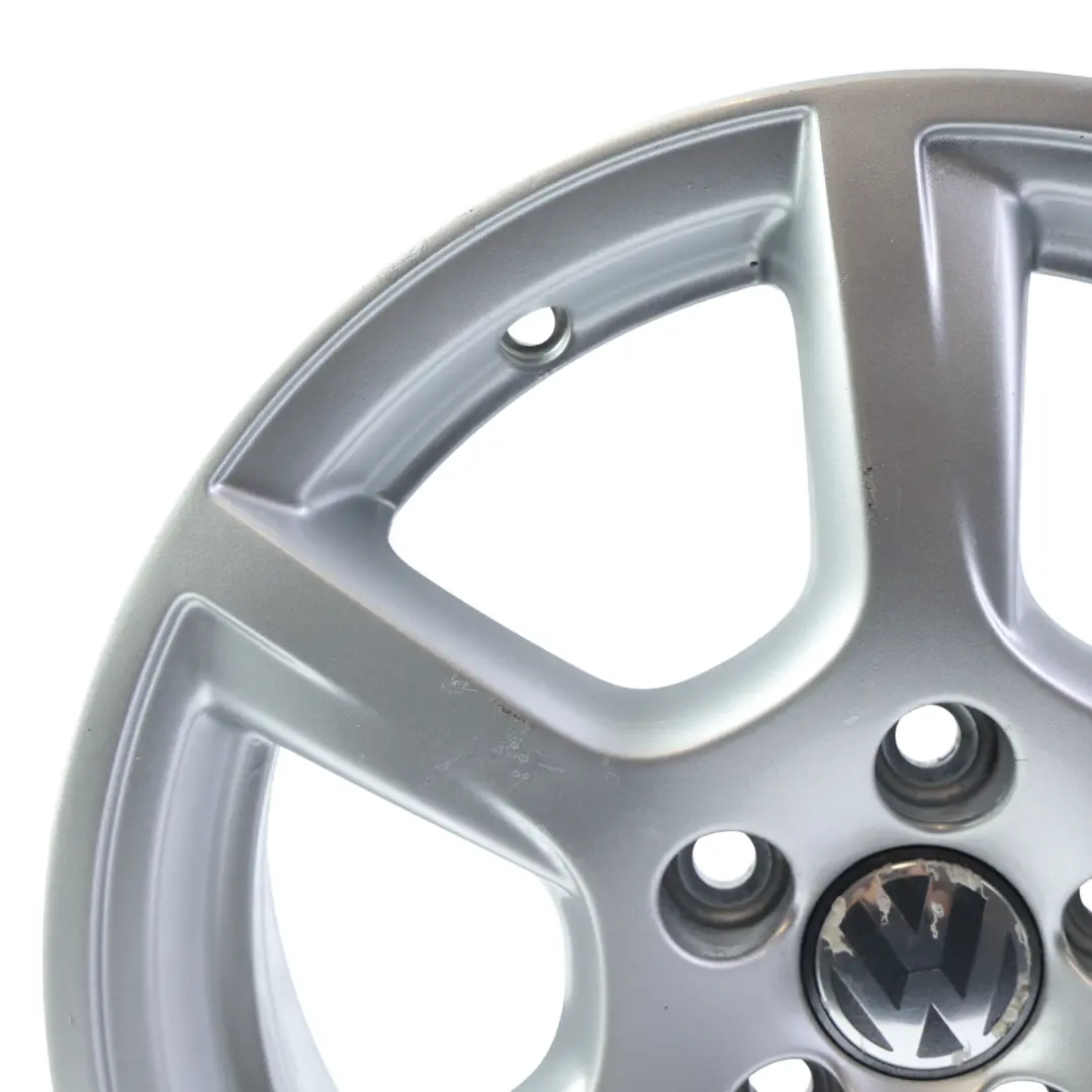Volkswagen Polo 6R Mk5 Srebrna Felga Aluminiowa 15" 6J ET:40 - SKU 6R0601025M-1 - Numer Części 6R0601025M