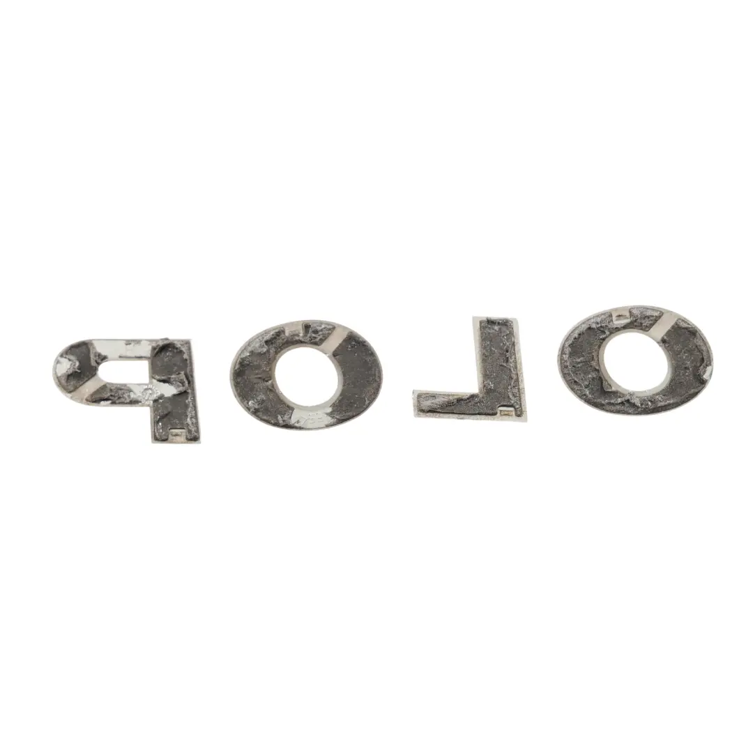 Boot Tailgate Emblem Lettering Badge Logo to Volkswagen Polo 6R with Part number 6R0853687A Volkswagen Polo 6R Boot Tailgate Emblem Lettering Badge Logo - SKU 6R0853687A - Part number 6R0853687A