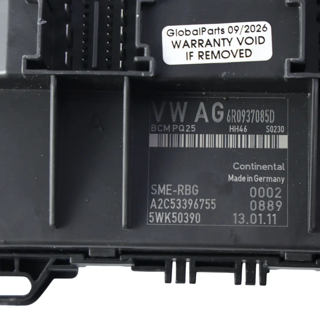 Volkswagen Polo Mk5 Body Control Module Unit BCM Controller - SKU 6R0937085D - Part number 6R0937085D