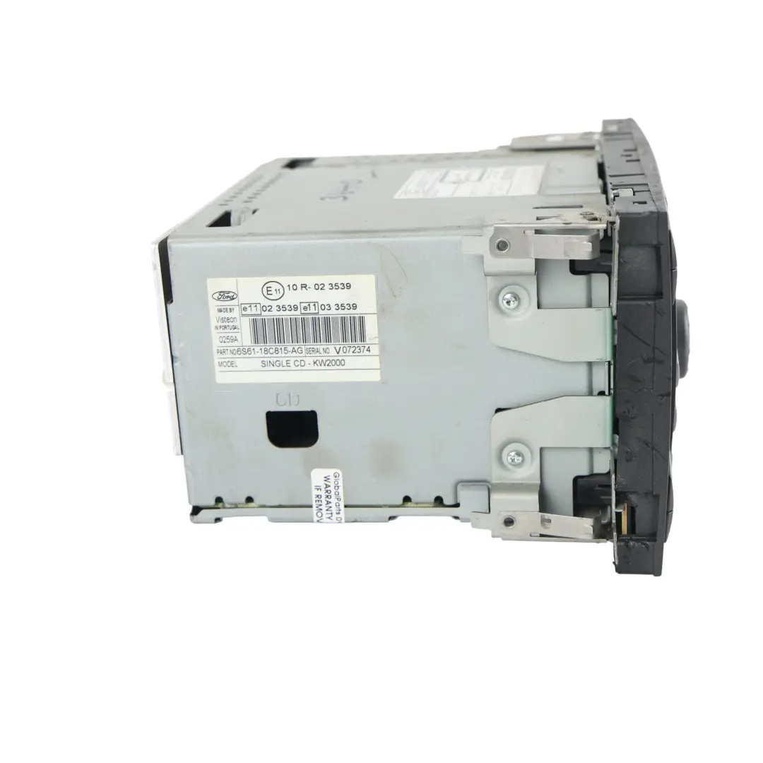 Radio CD Spieler Kopfeinheit Single CD KW2000 für Ford Transit MK7 mit Teilenummer 6S61-18C815-AG Ford Transit MK7 Radio CD Spieler Kopfeinheit Single CD KW2000 - SKU 6S61-18C815-AG - Teilenummer 6S61-18C815-AG