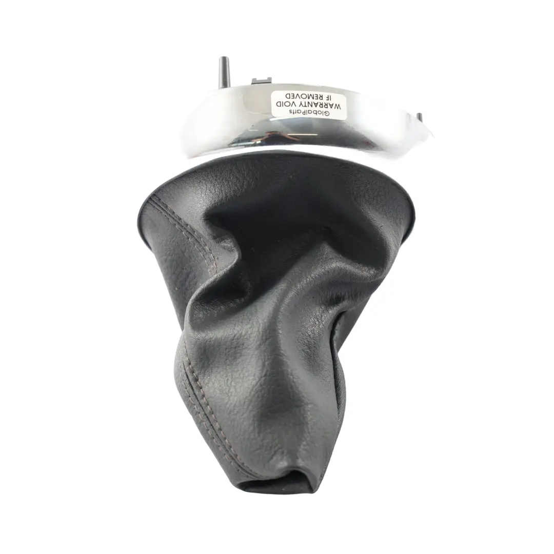 Mini R50 R52 R53 Gearshift Lever Trim Ring Chrome Gaiter Leather Black - SKU 7052157-4 - Part number 7052157