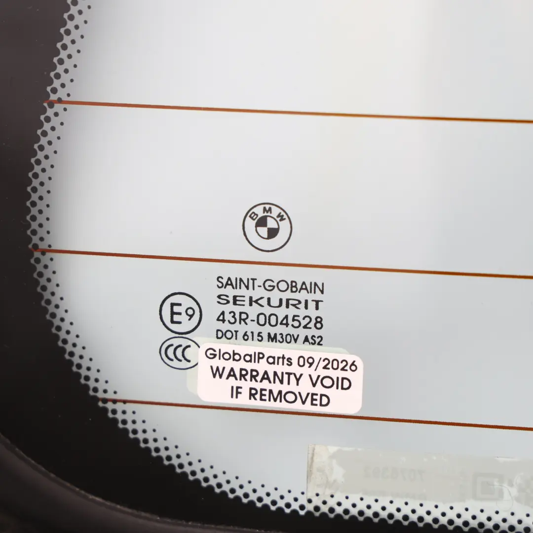 BMW Z4 E85 Rear Window Windshield Screen Glass Glazing AS2 - SKU 7076392 - Part number 7076392