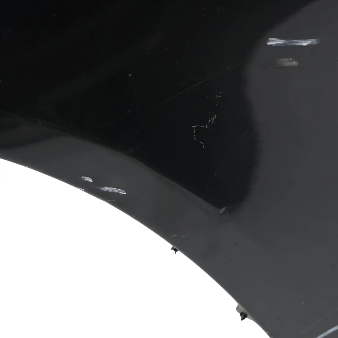BMW E60 E61 Seitenverkleidung Vorne Links Kotflügel Schwarz Saphir Metallic 475 - SKU 7111429-BS - Teilenummer 7111429