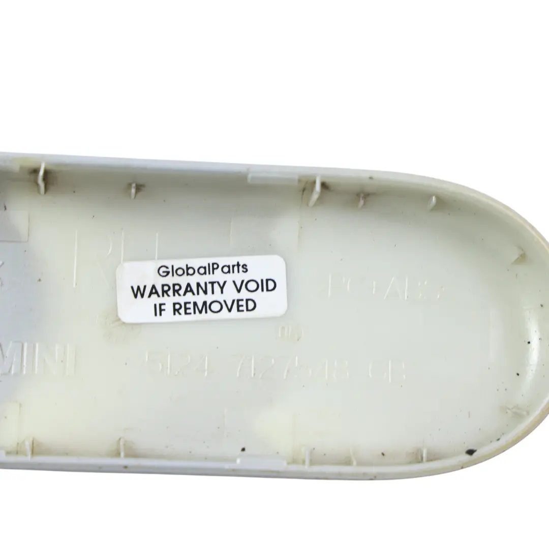 Mini R52 Convertible Copertura Cerniera Baule Destra Bianco Argento A62 - SKU 7127548-WS - Numero di parte 7127548