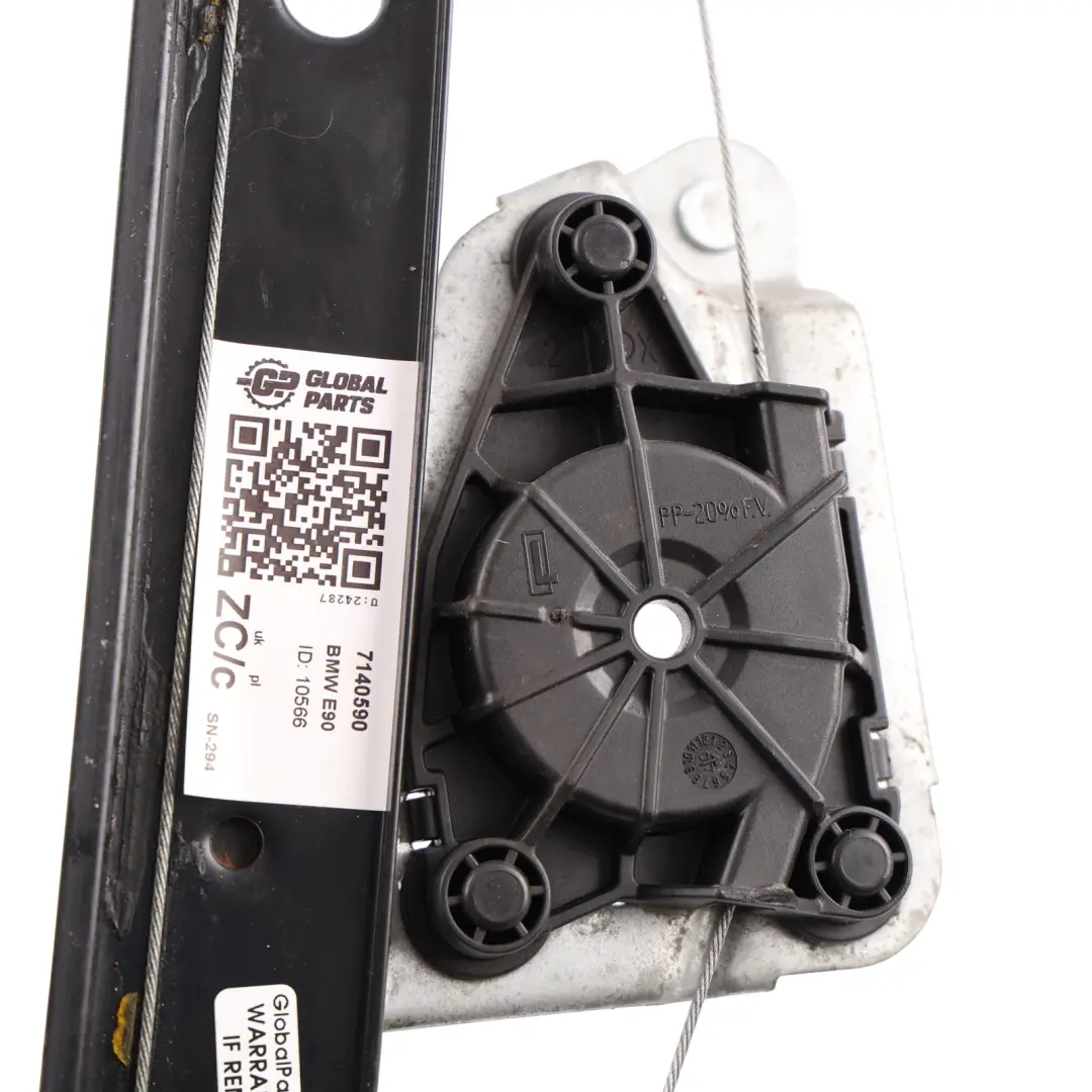Window Lifter Regulator Mechanism Right O/S to BMW E90 E91 Rear with Part number 7140590 BMW E90 E91 Rear Window Lifter Regulator Mechanism Right O/S - SKU 7140590 - Part number 7140590