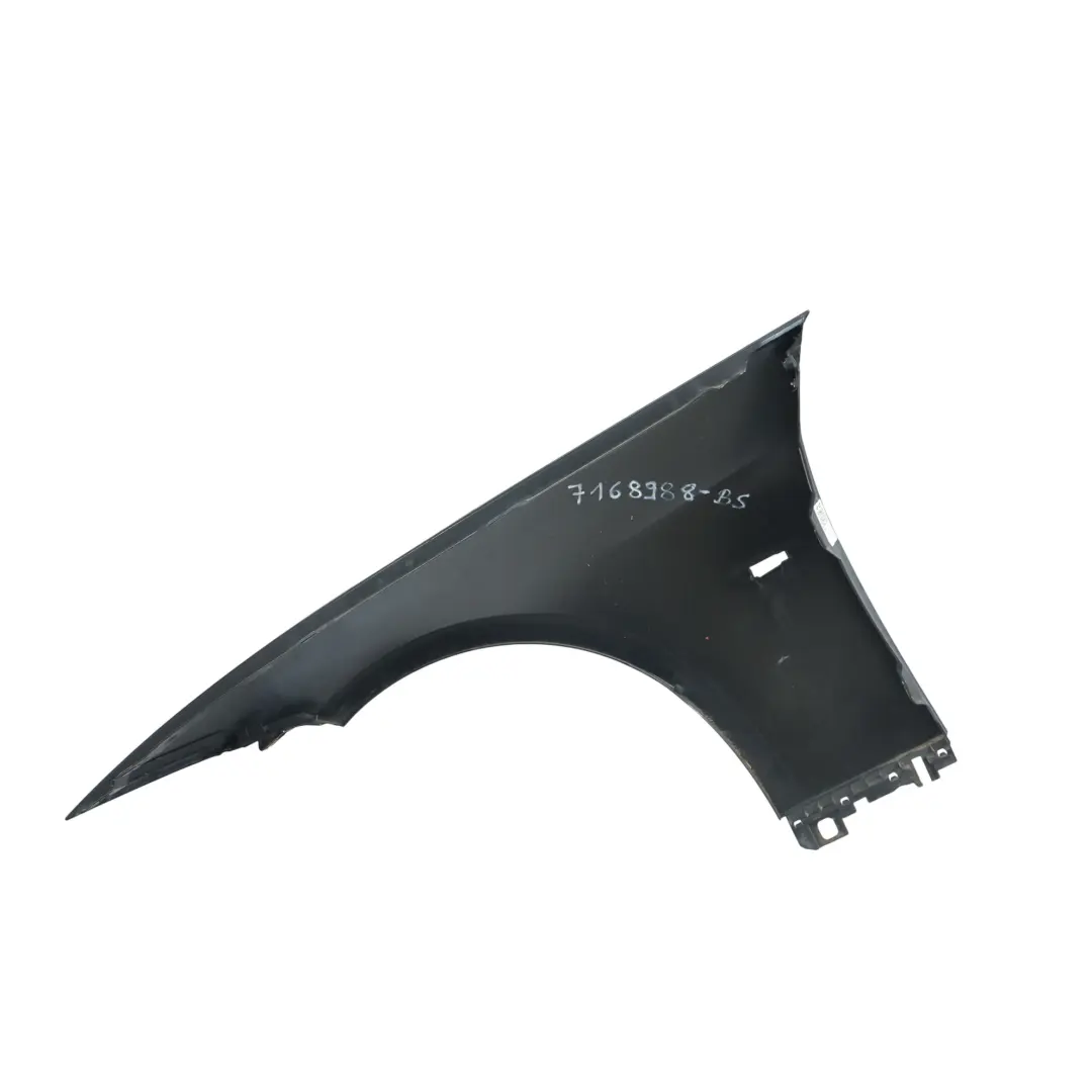 Side Panel Fender Wing Front Right O/S Black Sapphire Metallic - 475 to BMW E92 E93 with Part number 7168988 BMW E92 E93 Side Panel Fender Wing Front Right O/S Black Sapphire Metallic - 475 - SKU 7168988-BS - Part number 7168988