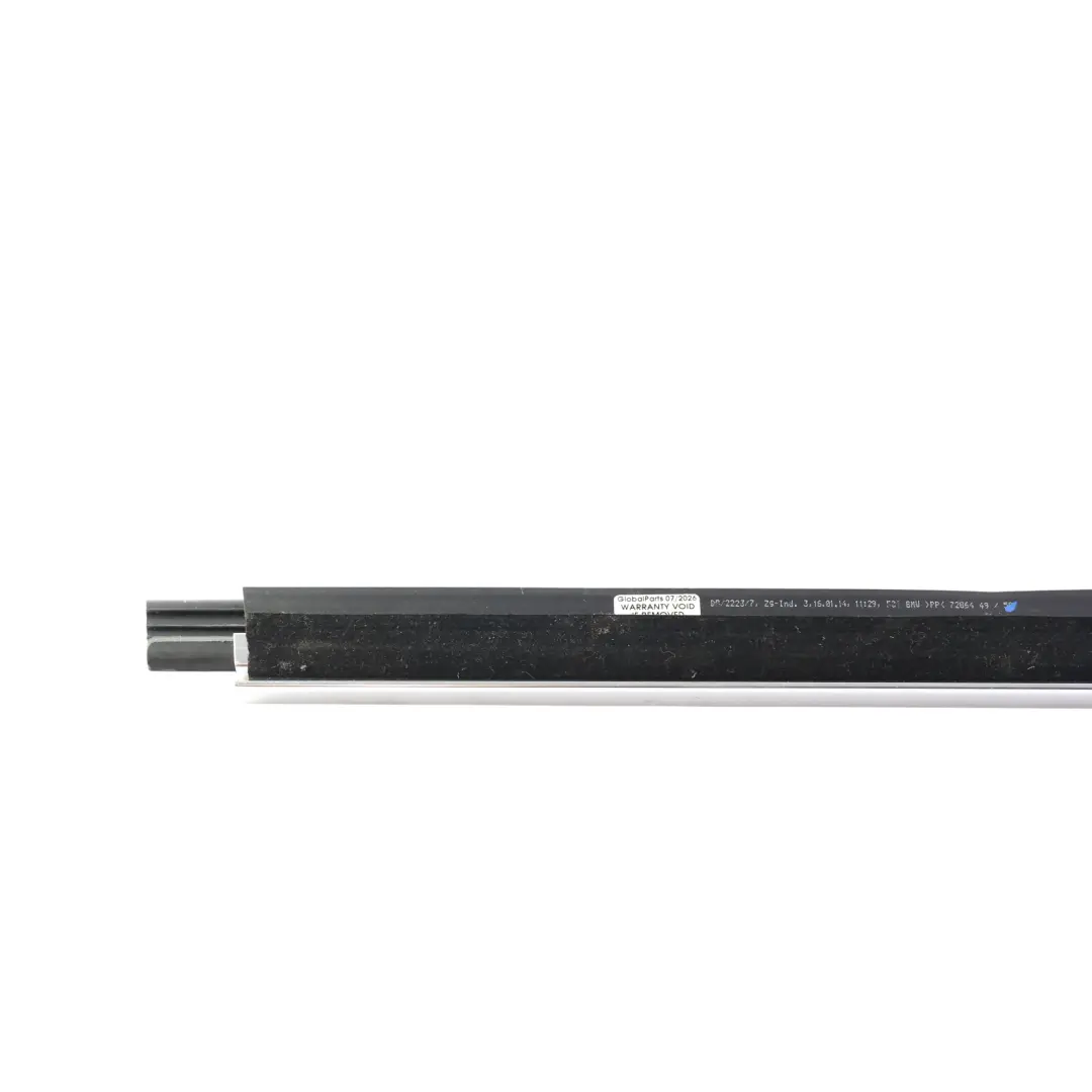 Door Window Channel Cover Trim Inner Left N/S to BMW F01 LCI Rear with Part number 7206449 BMW F01 LCI Rear Door Window Channel Cover Trim Inner Left N/S - SKU 7206449 - Part number 7206449