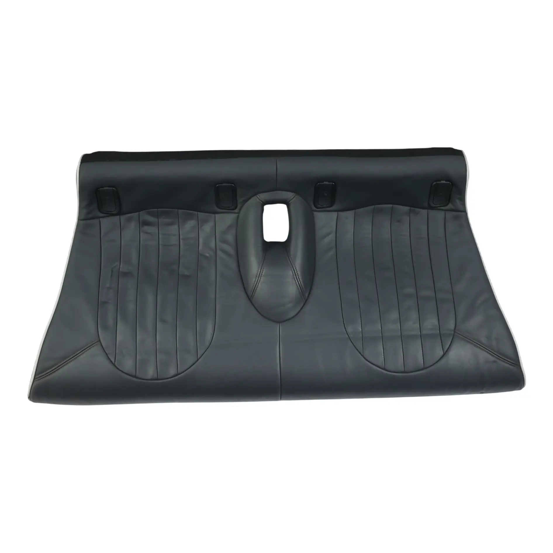 Mini Cabrio R52 Rücksitz Bezug Leder Sidewalk Panther Schwarz