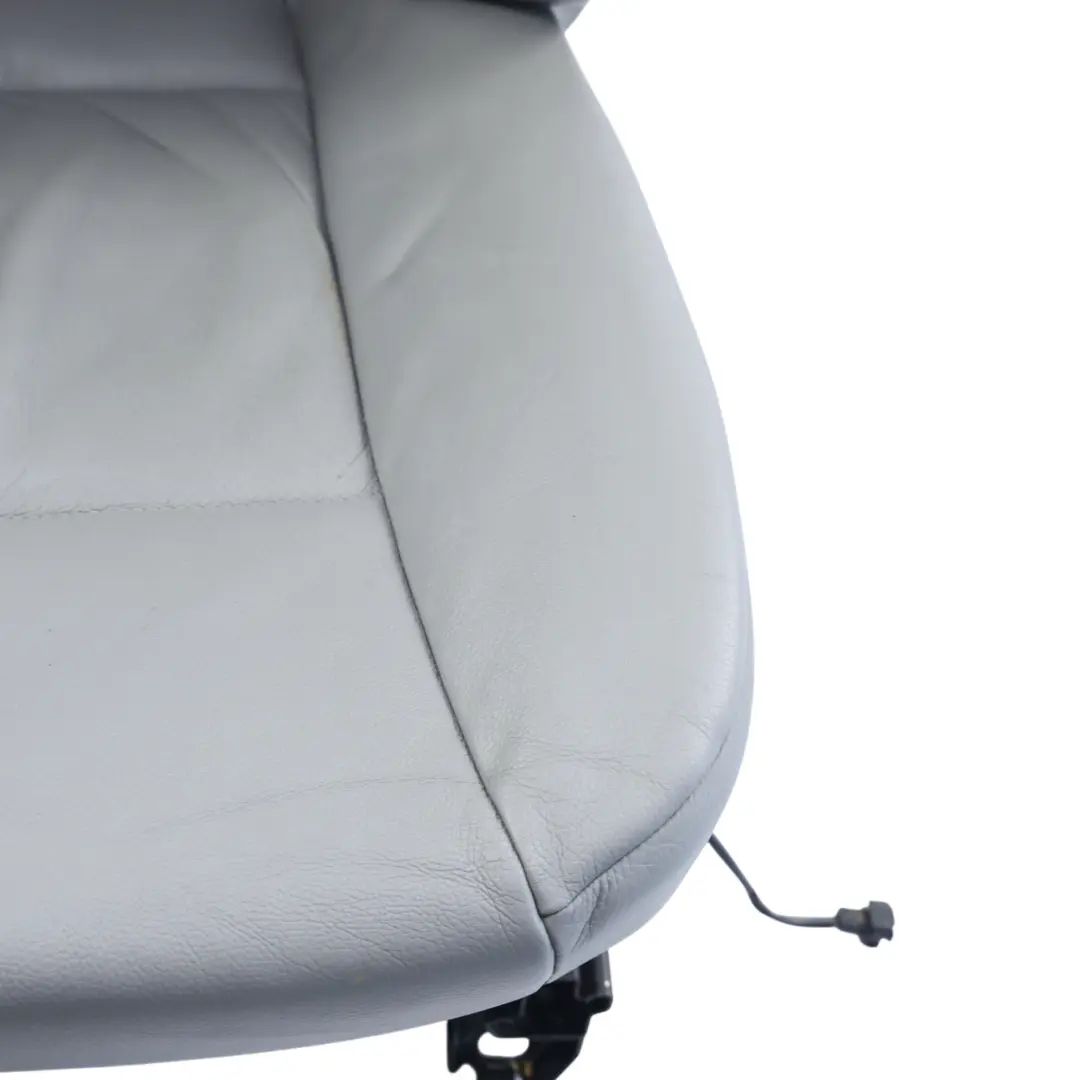 BMW E60 E61 Front Seat Leather Heated Dakota Grey Right O/S - SKU 7249322-6 - Part number 7249322