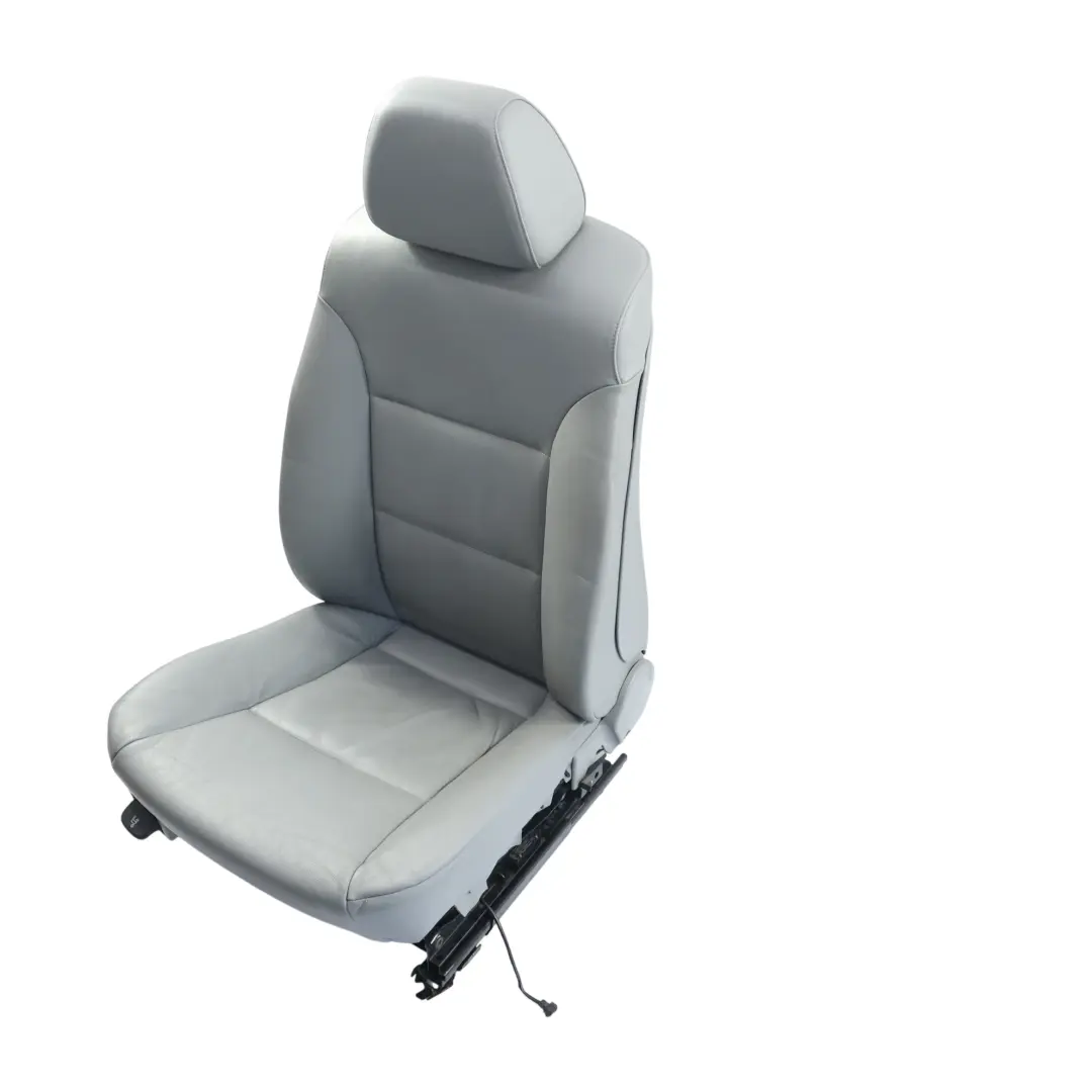 BMW E60 E61 Fotel Przedni Prawy Podgrzewany Szara Skóra Dakota - SKU 7249322-6 - Numer Części 7249322
