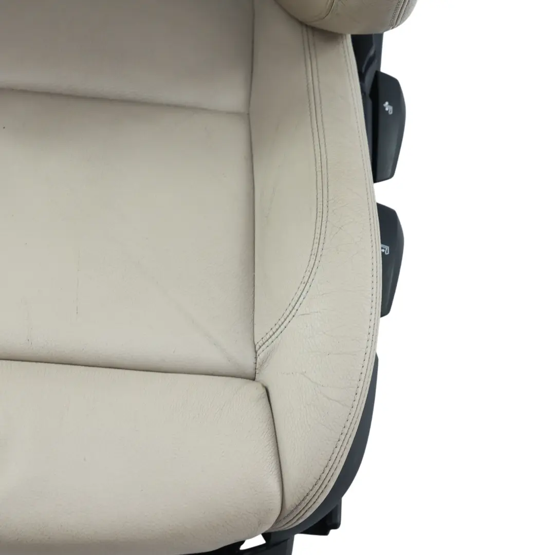 BMW E90 E91 LCI Seat Front Left N/S Heated Sport Leather Oyster - SKU 7257599-3 - Part number 7257599