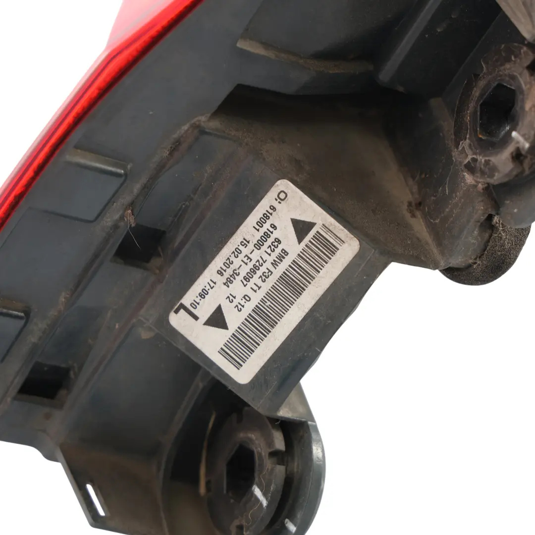 Lampa Tylna Lewa W Błotnik do BMW F32 F33 F82 M4 o numerze 7296097 BMW F32 F33 F82 M4 Lampa Tylna Lewa W Błotnik - SKU 7296097-5 - Numer Części 7296097