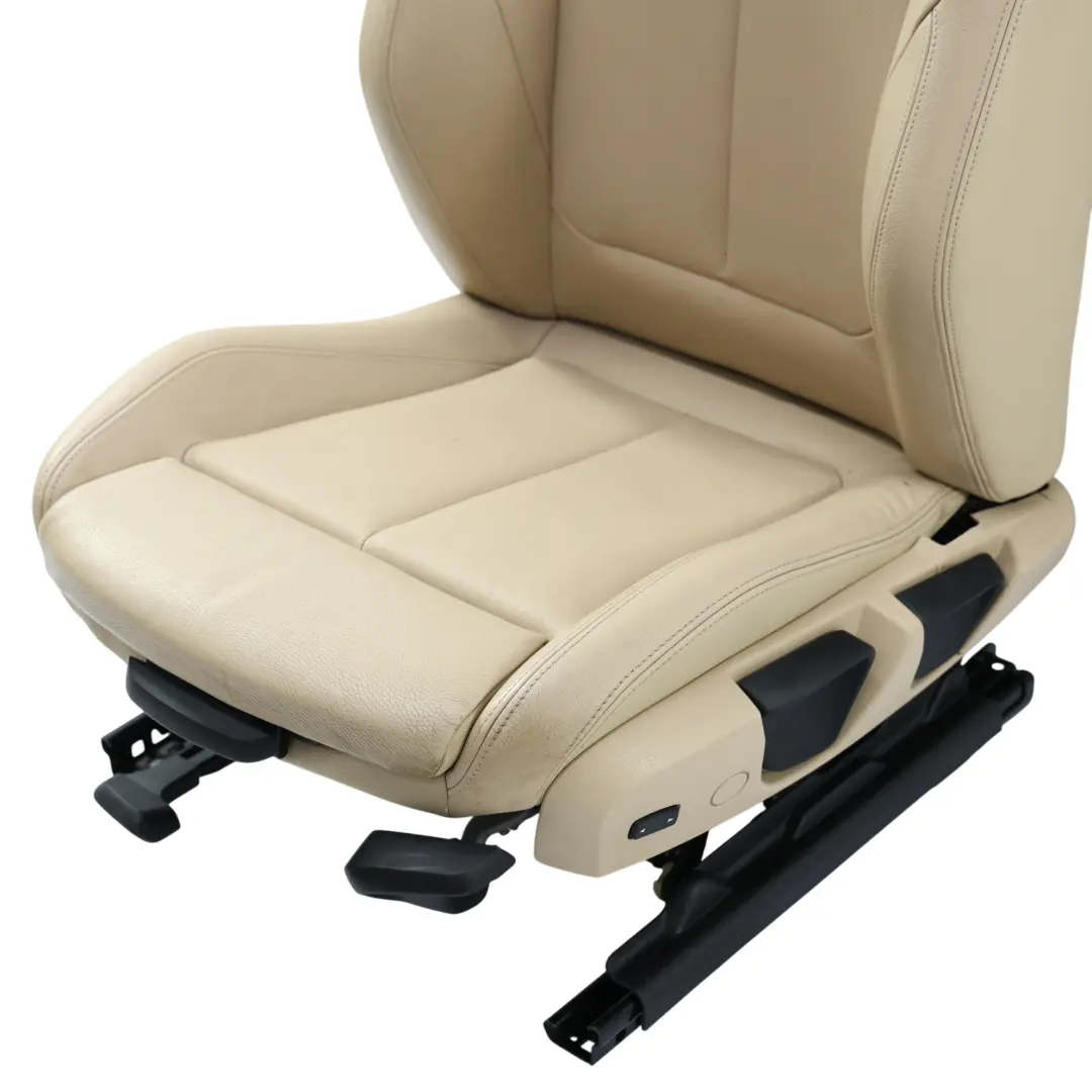 BMW F30 F31 Front Sport Seat Heated Electric Left N/S Leather Veneto Beige - SKU 7303735-1 - Part number 7303735