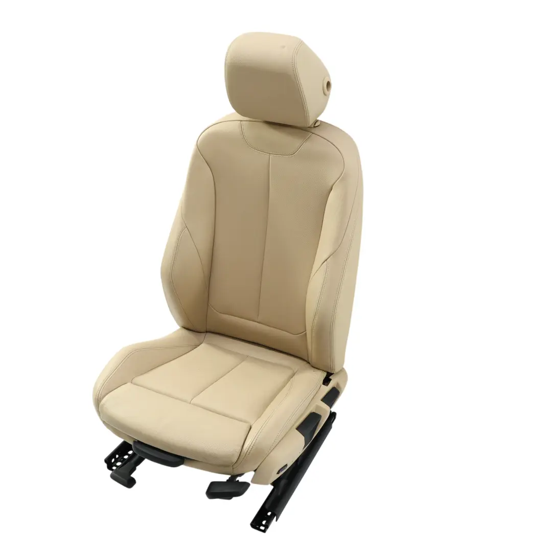 BMW F30 F31 Front Sport Seat Heated Electric Left N/S Leather Veneto Beige - SKU 7303735-1 - Part number 7303735