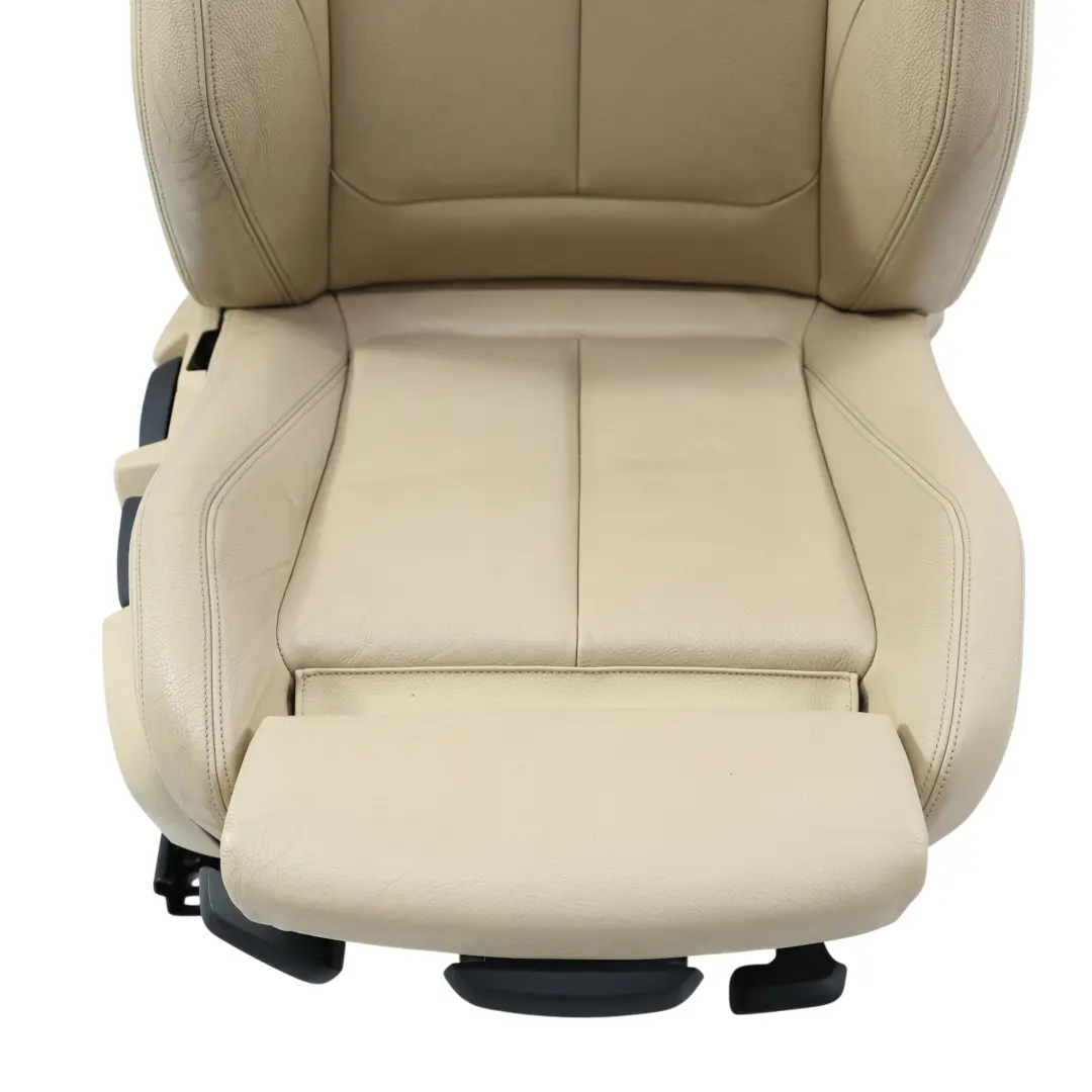 BMW F30 F31 Front Sport Seat Heated Electric Right O/S Leather Veneto Beige - SKU 7303736-1 - Part number 7303736
