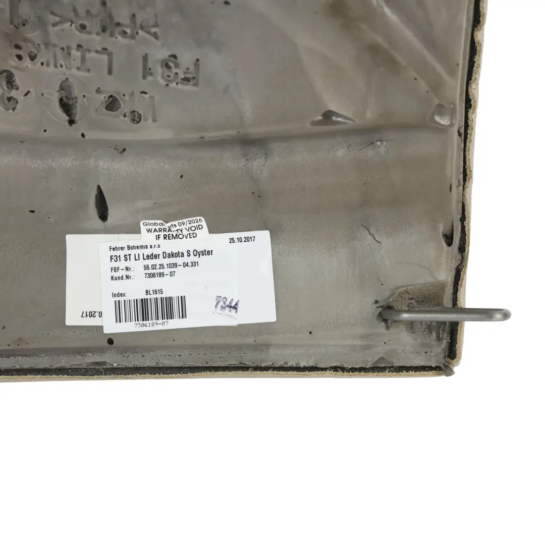 Tapicerka Boczna Tylnego Siedzenia Skóra Beżowa Lewa do BMW F31 LCI o numerze 7306189 BMW F31 LCI Tapicerka Boczna Tylnego Siedzenia Skóra Beżowa Lewa - SKU 7306189 - Numer Części 7306189