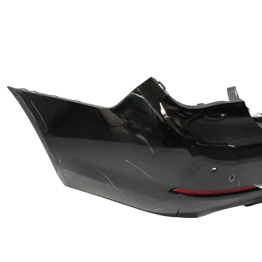 BMW F01 LCI Rear Bumper Trim Panel Cover Black Sapphire Metallic - 475 - SKU 7311354-BS - Part number 7311354