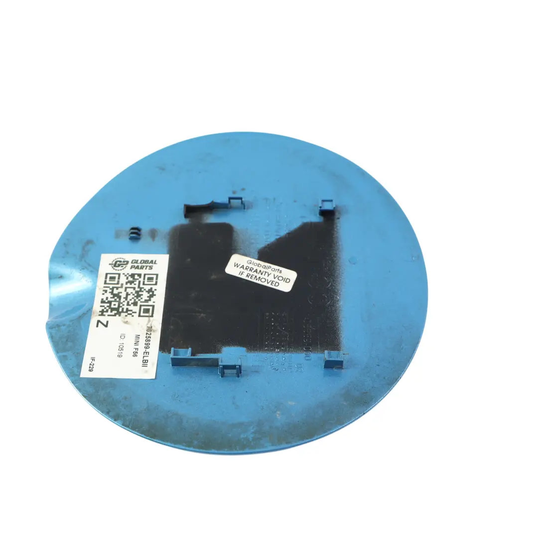 Flap Cover Fill In Cap Panel Electric Blue II Metallic - B86 to Mini F56 Fuel with Part number 7325899 Mini F56 Fuel Flap Cover Fill In Cap Panel Electric Blue II Metallic - B86 - SKU 7325899-ELBII - Part number 7325899